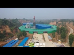 মোবাইল রোটারি চুল্লি ইট প্ল্যান্ট মেশিন শুকনো এবং জ্বলন্ত ইট জন্য